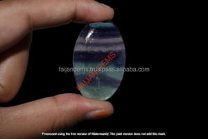 FAIJAN GEMS Pierre précieuse naturelle en fluorite, formes ovales/cabochons, taille et forme personnalisables pour la fabrication de bijoux, certifiée par une tierce partie - Product Image 3