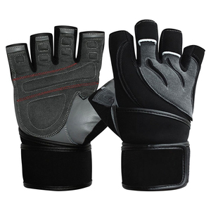 High Performance Fitness Weightlifting Gloves with Anti <b>Slip</b> Grip and Wrist Wrap Manufacturer Supply - Product Image 1
