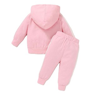 Conjunto Deportivo de Felpa para Niños, Ropa Deportiva de Moda, Sudadera con Capucha y Pantalones Jogger para Niños, Venta al por Mayor - Product Image 3