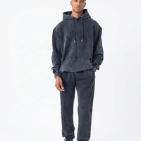 Ensemble survêtement homme Ekin Impex, sweat à capuche et pantalon, coton épais, thermique, vintage, coupe oversize, streetwear, 2 pièces, logo personnalisé
