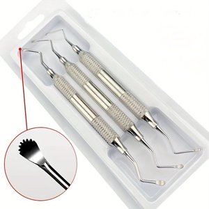 Cureta Quirúrgica Dental Profesional Lucas de Doble Extremo, Cureta Ósea de Acero Inoxidable, Instrumento Quirúrgico Dental con Certificación ISO - Product Image 3