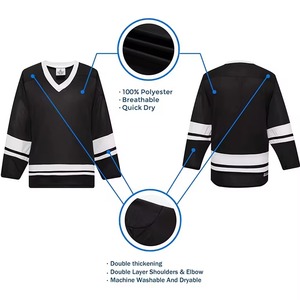 Custom Men's Ice Hockey Jersey Latest Design Sportswear Made in Pakistan OEM Supply Available - Product Image 3