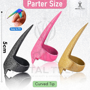 Anillos para separar y seccionar el cabello - Herramientas de acero inoxidable para trenzar el cabello, duraderas, en diferentes colores. - Product Image 4