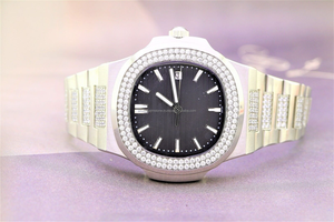 Reloj de Moissanita con Incrustaciones de Diamantes Incoloros para Hombre, Venta al Por Mayor de Fábrica, Mejor Precio al Por Mayor, Alta Calidad - Product Image 4
