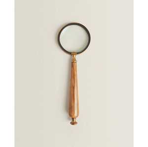 Loupe de lecture portative de style antique avec élégant manche en nacre noire et blanche, accessoire de bureau parfait - Product Image 3