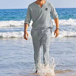 Conjunto Deportivo Casual Estampado de Moda para Hombre, Corte Regular, Transpirable, de Secado Rápido y Ecológico para un Estilo de Vida Urbano - Product Image 4