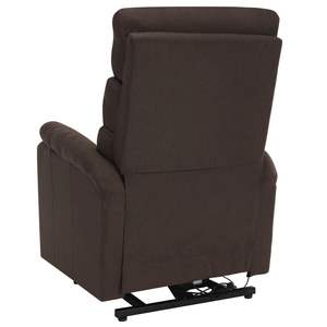 Fauteuil inclinable de massage Power Lift en tissu marron - Product Image 6