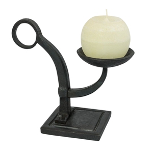 Juego de 2 Portavelas de Hierro Estilo Moderno y Primitivo, Acabado Negro Mate con Recubrimiento en Polvo, para Decoración de Interiores, Centro de Mesa, Iluminación y Decoración del Hogar - Product Image 3