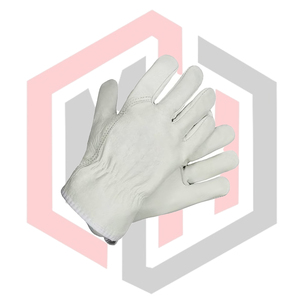 Goatskin Leather Safety Driver Gloves General Purpose Abrasion Resistant Anti-static Breathable Silicone-free <b>Fire</b> Fighting - Product Image 4