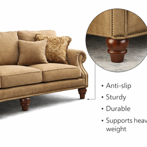 Round Style Wooden Furniture Leg Solid Wood Sofa <b>Chair</b> Cabinet Replacement Leg Smooth Finish Easy Installation - Product Image 2