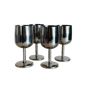 Verre à vin unique en acier inoxydable pour bar à cocktails, décoration de table de fête, vaisselle, mariage, vin fabriqué en Inde - Product Image 1
