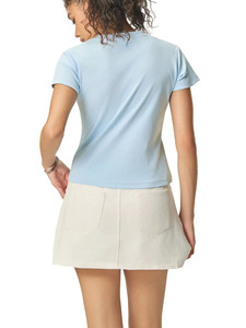 Camiseta Oversize para Mujer, Camiseta Lisa de Algodón Premium, Camiseta Casual de Verano, Camiseta de Color Sólido, Camiseta Básica Holgada para Mujer - Product Image 6
