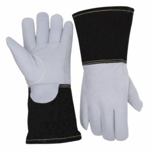 Guantes de Cuero Vacuno Retardantes de Llama, Reflectantes, para Seguridad Industrial, Construcción, Bomberos, Soldadura, Protección Contra Chispas y Calor - Product Image 5