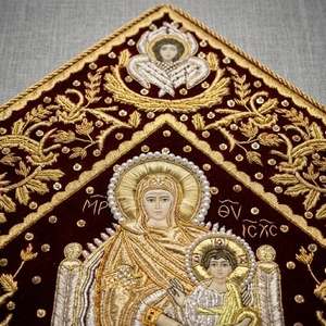 ชุดนักบวชไบแซนไทน์แบบสั่งทำพิเศษ พร้อมลายภาพพระกุมารเยซูและพู่ห้อย - Product Image 5
