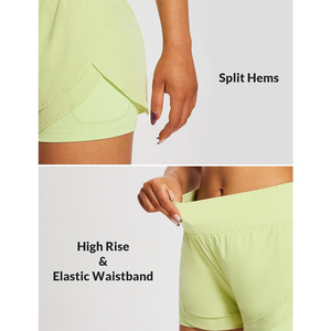 Vêtements de sport pour femmes avec logo personnalisé, shorts intégrés 2 en 1, tenue de performance pour les clubs de fitness et les équipes sportives - Product Image 3
