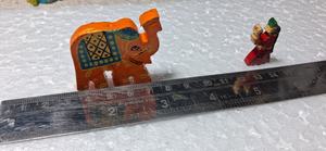 Figurines d'animaux en bambou écologiques faites à la main, statues artisanales pour la décoration de la maison et des voyages, sculpture artisanale Art Déco pour table - Product Image 2