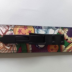 Ceinture de musculation Dragon Ball Super Saiyan Vegeta en cuir artificiel, réglable, avec support lombaire et fermeture à boucle pour la force - Product Image 6