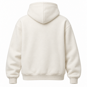 Stringless Oversized <b>Hoodie</b> for Men Clean Minimal Boxy Pullover Drop Shoulder Kangaroo Pocket Luxury Streetwear Blank Wholesale - Product Image 2
