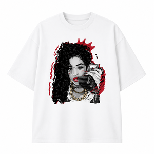T-shirt pour homme surdimensionné avec impression personnalisée, style streetwear, col rond, manches courtes, jersey en coton respirant, t-shirt graphique - Product Image 1