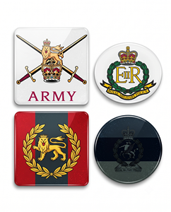 Nuevo Posavasos Acrílico Personalizado con Logotipo del Ejército, Brillante, Multicolor, Venta al por Mayor - Product Image 3