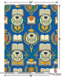 Custom African Wax Print Fabric Manufacturer School Anniversary Convention Uniform Celebration Textile Supplier OEM ODM - Product Image 1