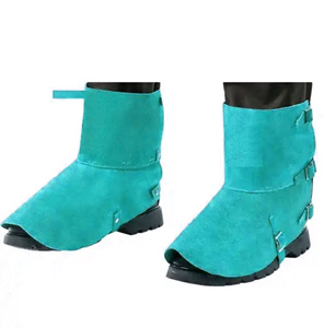 Protège-jambes en cuir pour soudeur, résistant à l'usure et au feu, en cuir robuste, fabriqué au Pakistan, Royaume-Uni - Product Image 4