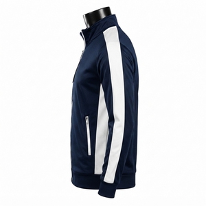 Veste de sport pour homme, tissu polyester respirant, technologie de séchage rapide, design léger, poignets élastiques, confortable, athlétique - Product Image 4