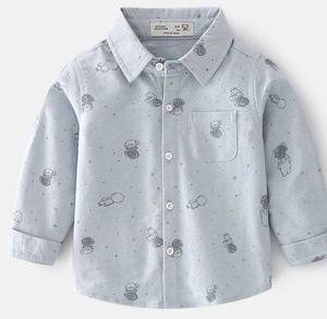 Camisa Casual de Manga Larga para Niños, de Alta Calidad, con Estampado de Dibujos Animados, 100% Algodón, para Verano - Product Image 2