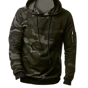 Sweat à capuche camouflage de chasse en gros pour hommes, haute qualité, logo personnalisé, sweats tactiques de camouflage désertique pour unisexe - Product Image 1