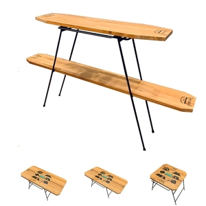 Vernis naturels sains faits à la main en plein air pliable table de camping - Product Image 2