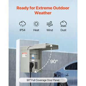 Pannello Pressestazione Elettrica Temporanea con Prese GFCI NEMA da 20 e 30 Ampere Preinstallate per Sistemi Elettrici RV ed EV - Product Image 4