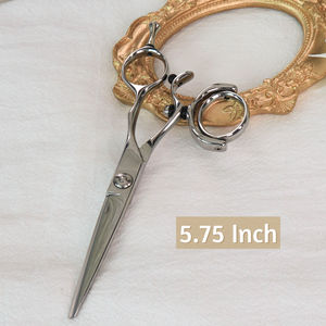 Ciseaux de barbier professionnels à lame affûtée de qualité supérieure pour droitiers, en acier inoxydable 440C, légers, avec manche moyen - Product Image 5