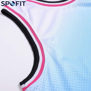 Camiseta Deportiva de Baloncesto Personalizada de Alta Calidad, Sin Mangas, Transpirable, de Poliéster, con Logotipo y Números del Equipo Personalizados - Product Image 2