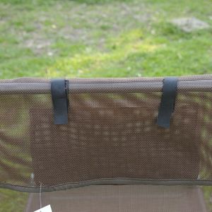 Chaise longue pliante marron à 5 positions inclinables pour l'extérieur, la piscine et le bronzage - Product Image 4