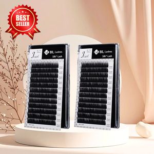 [BL Lashes] Extensiones de Pestañas Laser Silk Plus Premium Coreanas PBT Mix (Curvatura B,C,D,J)(0.07~0.15mm) Fibra Natural Suave Libre de Crueldad Animal - Product Image 1