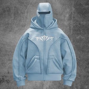 Sudadera con capucha doble extragrande al por mayor, de algodón 100% de alto gramaje, estilo urbano, para hombre, de alta calidad, OEM premium. - Product Image 5