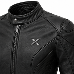 Blouson de moto en cuir Performance Café |   Vert charbon noir |   Fabricant OEM ODM |   Qualité de conception haut de gamme |   Vêtements de course - Product Image 3