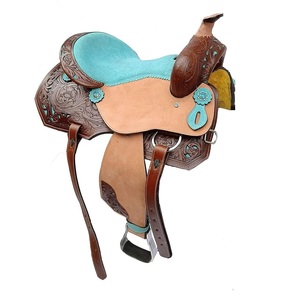 Conjunto de Silla de Montar de Doma Premium, Cuero Genuino de Vaca Natural, Asiento Cómodo, Estilo Inglés, Personalizable con Herramientas Artesanales - Product Image 1