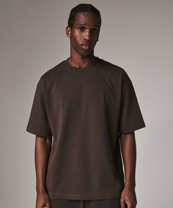 T-shirt pour homme de qualité supérieure, en tissu French Terry 100% coton, manches courtes, 300 grammes, coupe ample. - Product Image 4