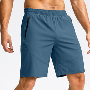 กางเกงขาสั้นผู้ชาย ผ้าฝ้าย 97% สแปนเด็กซ์ 3% น้ำหนักเบา แห้งเร็ว กางเกงจ็อกเกอร์เอวกลาง ซิปผ่าหน้า ยืดหยุ่นได้ เหมาะสำหรับออกกำลังกาย - Product Image 2