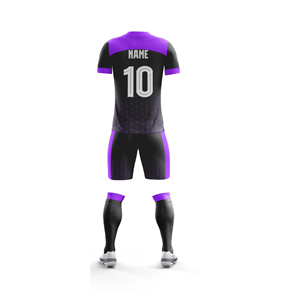 New Style Unisex <b>Soccer</b> Uniform Set Custom Logo Sublimation Shirts Breathable Short Sleeve Automated Cutting - Product Image 6