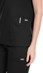 Tenues médicales confortables en coton noir, ensembles d'uniformes d'infirmières pour hôpitaux, vente en gros, logo personnalisé disponible pour médecins et infirmières - Product Image 2