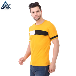 Nouveau T-shirt formel pour homme, mode estivale, manches courtes, col roulé, couleur unie, tricoté, 100% coton, coupe ample, respirant, unique - Product Image 3