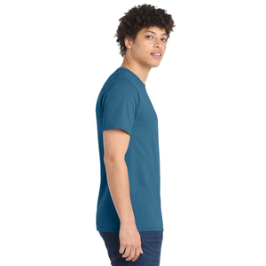 T-shirt en coton à col rond pour homme, manches courtes, options de couleurs personnalisées, tailles S-5XL, impression de logo personnalisé, usine OEM ODM, vente chaude - Product Image 5