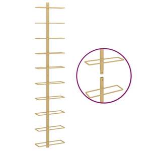 Porte-vin mural en métal doré pour 10 bouteilles - Product Image 5