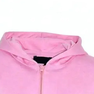 Women's <b>Pink</b> Hooded <b>Tracksuit</b> Full Zip Sweatshirt Jogger <b>Set</b> Casual Solid Color Cotton Autumn Wear - Product Image 5