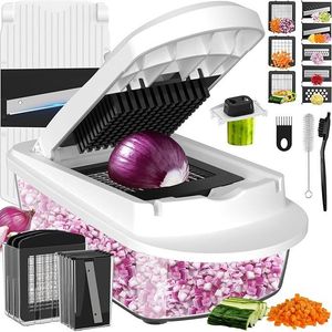 <b>Vegetable</b> <b>Chopper</b> Mandoline Slicer with Container Fruit & <b>Vegetable</b> Food <b>Chopper</b> Onion <b>Chopper</b> - Product Image 1