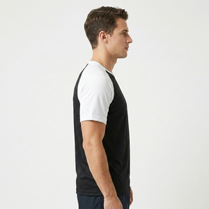 Premium Men Oversized Cotton T-Shirt 180gsm <b>Raglan</b> Sleeve Custom Printed Logo Streetwear Casual Summer <b>Top</b> Pakistan Manufacturer - Product Image 2