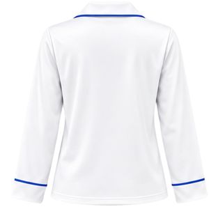 Conjunto de Pijama Personalizado para Mujer, Manga Larga, con Botones, Pantalones a Juego, Ribete en Contraste, Ropa de Dormir Cómoda - Product Image 5