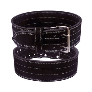 Cinturón de Levantamiento de Pesas de Cuero Vacuno, Cinturón de Powerlifting de Cuero Vacuno de Grado Competitivo para Gimnasio - Product Image 5